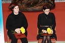 	Nina Berložnik, prevzemnica nagrade Društva srčnih mamic za dobrotnico leta 2012 in Tanja Harej, prejemnica nagrade za Darovalca leta 2012 v imenu podjetja Pipistrel
