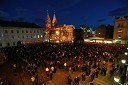 Protesti na Trgu Svobode v Mariboru