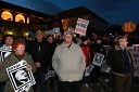 Protesti na Trgu Svobode v Mariboru