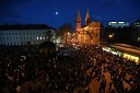 Protesti na Trgu Svobode v Mariboru