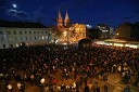 Protesti na Trgu Svobode v Mariboru