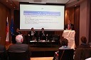 Mark Boris Andrijanič, vodja Mreže idej; Pierre Beynet, vodja sektorja Oddelek za gospodarstvo OECD; dr. Janez Šušteršič, minister za finance Republike Slovenije; dr. Tom G. Palmer, podpredsednik Atlas Economic Research Foundation