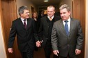 Stanislav Valant, predsednik uprave NFD, Franc Kangler, mariborski župan in Andrej Vizjak, minister za gospodarstvo