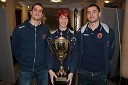 Gregor Ropret, ACH Volley; Petra Grahovac, ACH Volley; Andrej Flajs, ACH Volley