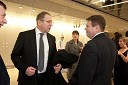 Roman Koritnik, generalni direktor IBM Slovenija; Peter Frankl, odgovorni urednik in direktor Časnika Finance