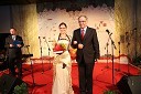 Martina Baškovič, vinska kraljica Slovenije 2012; Janez Erjavec, direktor Pomurskega sejma d.d.