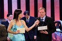 Lorella Flego, voditeljica; Marko Škriba, direktor znamke Volkswagen pri Porsche Slovenija d.o.o.