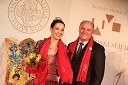 Neža Pavlič, Vinska kraljica Slovenije 2013; Miran Gorinšek, župan občine Slovenske Konjice