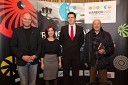 Mitja Čander, programski direktor javnega zavoda EPK Maribor 2012; Maja Brodschneider Kotnik; urednica knjige Prestolnica; Božidar Novak, partner, svetovalec SPEM Komunikacije in avtor knjige Prestolnica; Božo Dimnik, lobist