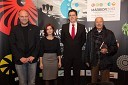 Mitja Čander, programski direktor javnega zavoda EPK Maribor 2012; Maja Brodschneider Kotnik; urednica knjige Prestolnica; Božidar Novak, partner, svetovalec SPEM Komunikacije in avtor knjige Prestolnica; Božo Dimnik, lobist