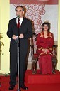 Janez Erjavec, direktor Pomurskega sejma in Maja Cigoj, vinska kraljica 2006