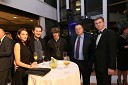 Robert Kupec, Jelovica; spremljevalka Melanija; Mark Trnovec; Robert Trnovec, predsednik uprave podjetja S&T Slovenija; Martin Logar, direktor družbe Summit avto