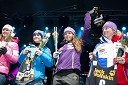 Viktoria Rebensburg, smučarka (Nemčija); Elisabeth Görgl, smučarka (Avstrija); Tina Maze, smučarka; Tessa Worley, smučarka (Francija)