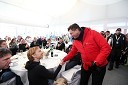 Ina Kukovič, svetovalka v kabinetu Janeza Janše; Borut Pahor, predsednik Republike Slovenije