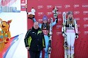 Aleš Hauc, predsednik uprave NKBM; Tina Maze, smučarka (SLO); Lindsey Vonn, smučarka (ZDA)