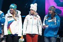 Erin Mielzynski, smučarka (Kanada); Michaela Kirchgasser, smučarka (Avstrija); Maria Pietilae Holmner, smučarka (Švedska)