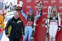 Aleš Hauc, predsednik uprave NKBM; Tina Maze, smučarka (SLO); Lindsey Vonn, smučarka (ZDA)