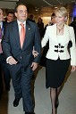 Kostas Karamanlis, predsednik grške vlade s spremljevalko