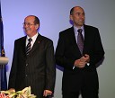France Cukjati, predsednik Državnega zbora Republike Slovenije in Janez Janša, predsednik Vlade Republike Slovenije