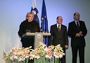 ..., France Cukjati, predsednik Državnega zbora Republike Slovenije in Janez Janša, predsednik Vlade Republike Slovenije