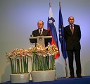 France Cukjati, predsednik Državnega zbora Republike Slovenije in Janez Janša, predsednik Vlade Republike Slovenije