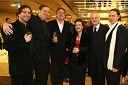 Saša Čano, igralec ki je igral Sanča, Peter Feranec, dirigent, Vasko Simoniti, minister za kulturo, Mirjam Kalin, igralka ki je igrala Lepo Dulcinejo, Kristijan Ukmar, ravnatelj SNG Opera in Balet Ljubljana in Konstantin Gorny, igralec ki je igral Don Kihota