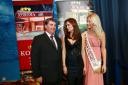 Tomaž Černe, direktor IZC Korona; Severina, pevka; Lara Koren, Miss Casino Korona 2013