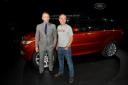 Daniel Craig in  Nick Reading na predstavitvi Range Rover Sport