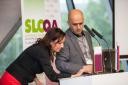 Dijana Madžarac, stiki z javnostmi SLOQA; Malik Al Kammaz, direktor in partner podjetja Saba & Company