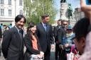 Akišino, Japonski princ; Borut Pahor, predsednik Republike Slovenije; Turisti