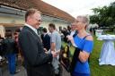 Janez Škrabec, direktor podjetja Riko d.o.o.; Alenka Žavbi, fotografinja