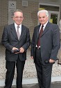Dr. Marjan Rožič - predsednik Turistične zveze Slovenije in Štefan Dravec - predsednik Pomurske turistične zveze
