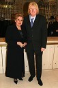 Lovrenc Blaž Arnič, predstavnik Ministrstva za kulturo in njegova žena Zlatomira Nikolova, mezzosopranistka