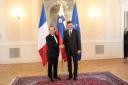 Francois Hollande, predsednik Francije; Borut Pahor, predsednik Republike Slovenije