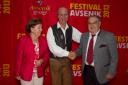 Ida Lanzmaier; Gregor Avsenik, organizator Festivala Avsenik; Karl Lanzmaier, prvi menedžer Avsenikov