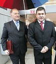 Jože Kozmus, predsednik uprave Prevent Global d.d. in Janez Božič, minister za promet