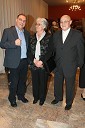 Boris Kobal, direktor in umetniški vodja MGL, in Vasilij Vasko Polič, vrhovni sodnik z ženo