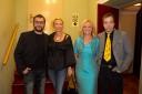 Andrej Murenc, igralec; Tatjana Doma, dramaturginja SLG Celje; mag. Tina Kosi, upravnica SLG Celje; Vid Klemenc, igralec