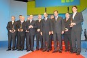 Dobitniki nagrad GZS za leto 2006 s Samom Hribarjem Miličem, predsednikom GZS in Janezom Janšo, predsednikom Vlade Republike Slovenije