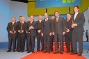 Dobitniki nagrad GZS za leto 2006 s Samom Hribarjem Miličem, predsednikom GZS in Janezom Janšo, predsednikom Vlade Republike Slovenije