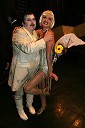 Janez Lotrič, operni pevec v vlogi Fausta in Valentina Turcu, balerina