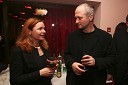 Vesna Jevnikar, igralka in Blaž Lukan, predsednik žirije za Grumove nagrade