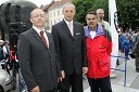 Tadej Sax, vodja programa BMW pri Avto Malgaj, Boris Sovič, mariborski župan v letih 1998-2006 in predsednik zveze AŠ 2005 Dagmar Šuster