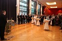 Udeleženci sprejema letalske družbe Finnair v hotelu Grand Union