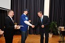 Ralf Masermann, direktor prodaje za Avstrijo in Slovenijo pri Finnair-u, Teemu Rannikko, košarkar Olimpije in Igor Domevščik, Aerodrom Ljubljana (dobitnik 1. nagrade)