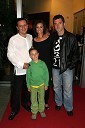 Kosta Turner, solastnik Bowling centra Strike in njegov sin Miha, Marinko Galič, nogometaš in njegova žena Sara