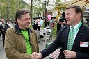 Zoran Jankovič, župan Ljubljane in Hermann Ircher, direktor družbe Marche gostinstvo