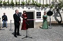 Franc Kangler, mariborski župan, Maja Benčina, Vinska kraljica Slovenije in Majda Dreisiebner, Vinska kraljica Maribora
