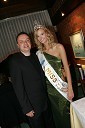 Sašo Papp, radijski moderator in  Tjaša Kokalj, miss Universe Slovenije 2007