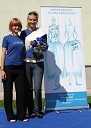 Nuša Dermot, kreatorka in Saskija Biderman, zmagovalka izbora Miss modri kasko